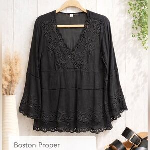 Boston Proper Black Tunic Size M